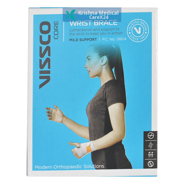 Vissco Core Wrist Brace Grey Universal (0604)