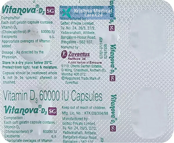 Vitanova D3 SG Softgel Capsule