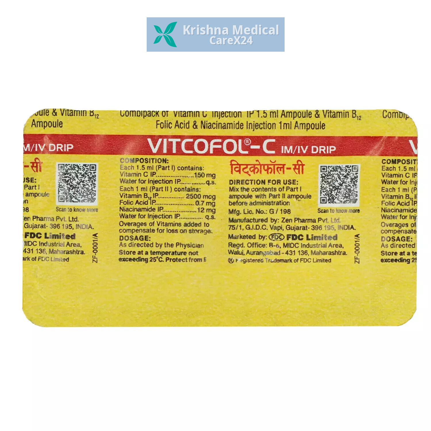 Vitcofol C Combipack Injection