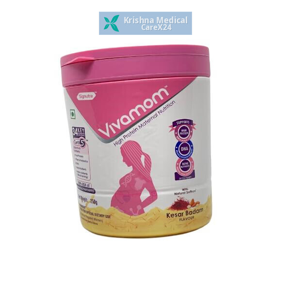 Vivamom Kesar Badam Protein Powder