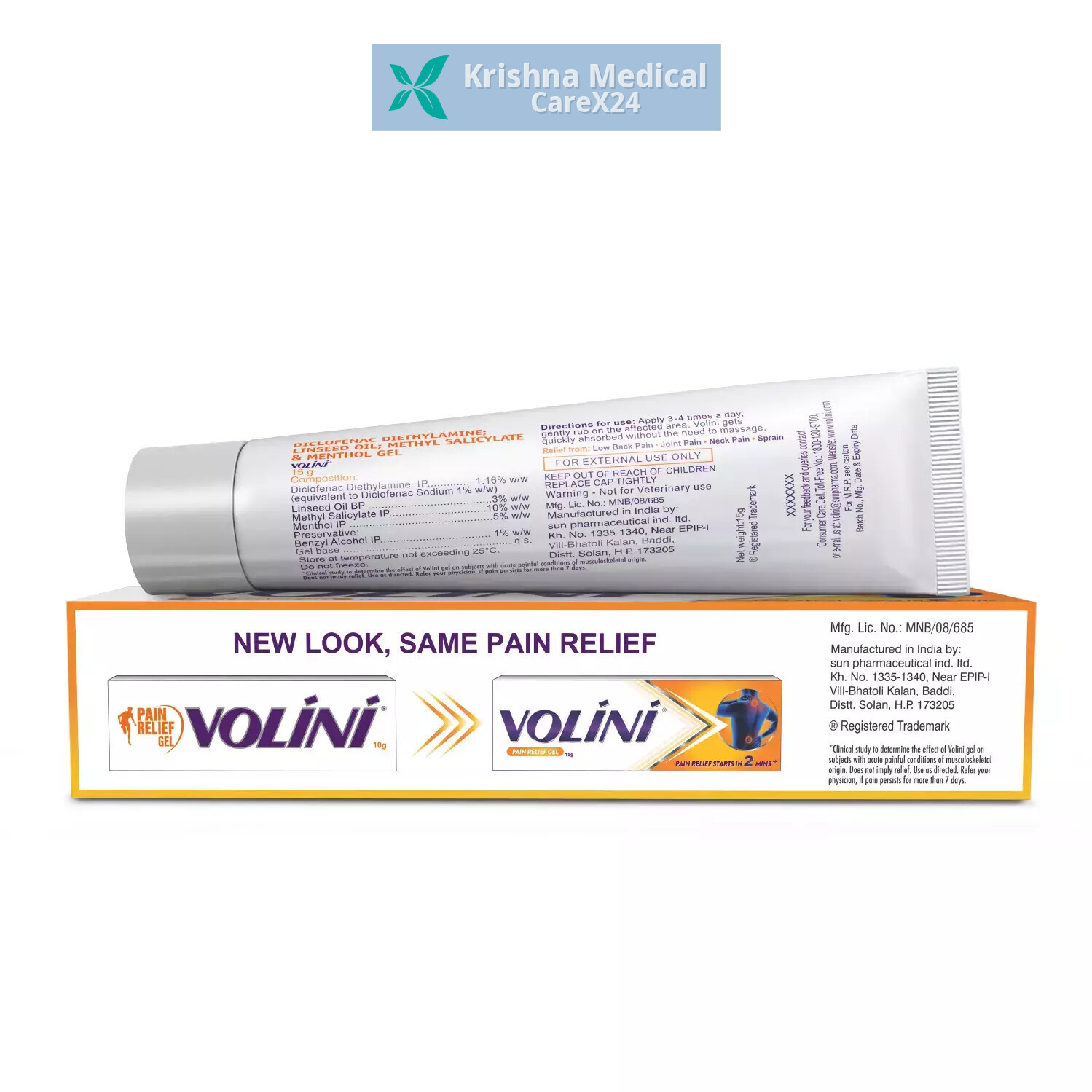 Volini Pain Relief Gel