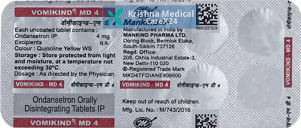 Vomikind Md 4 Tablet