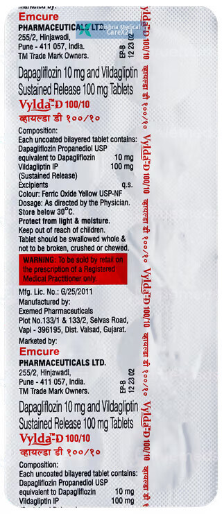 Vylda D 100/10 Tablet