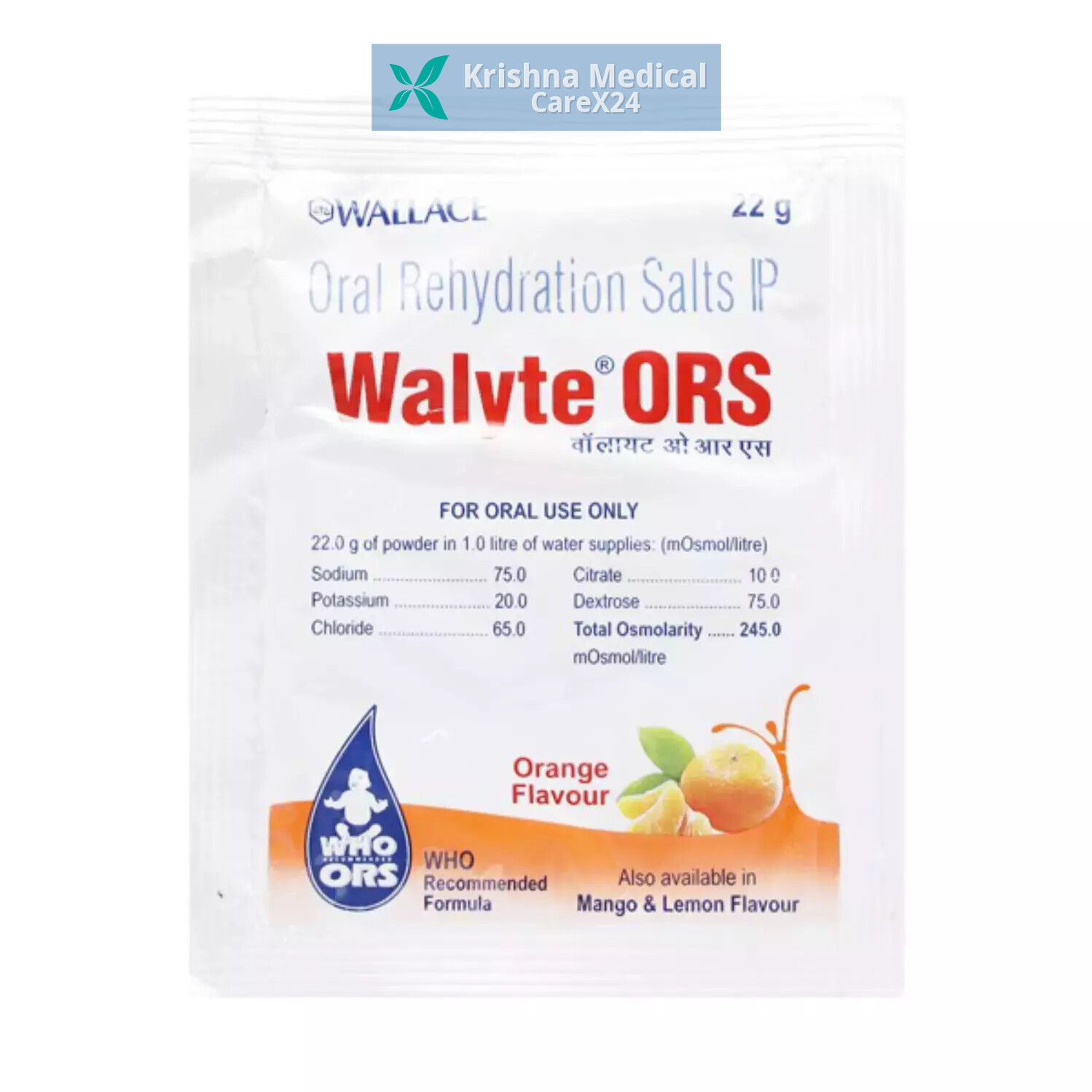 Walyte ORS Powder Orange