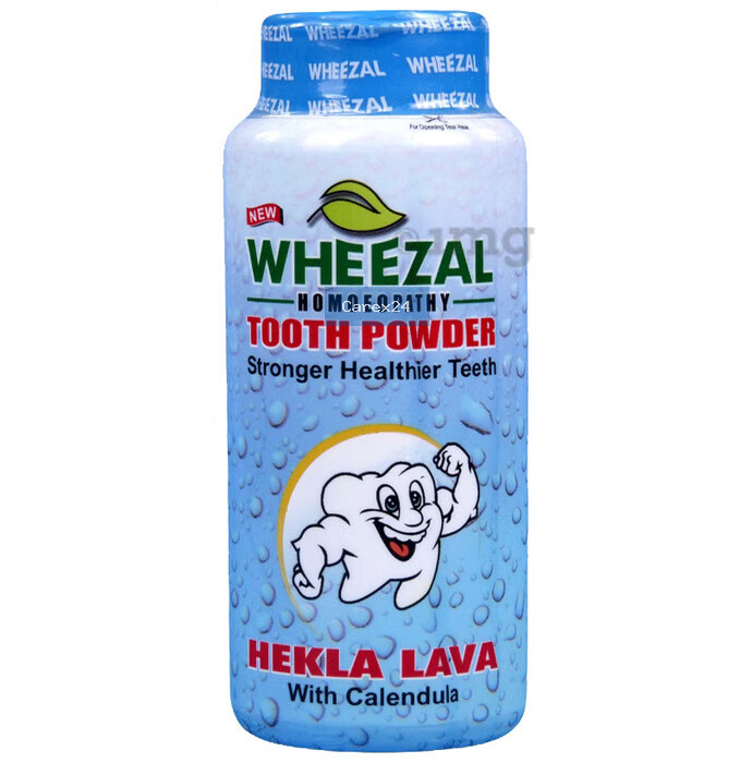 Wheezal Tooth Powder Hekla Lava With Calendula