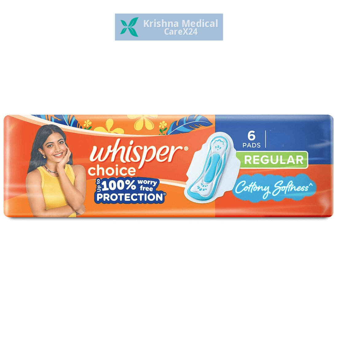 Whisper Choice Sanitary Pads Regular