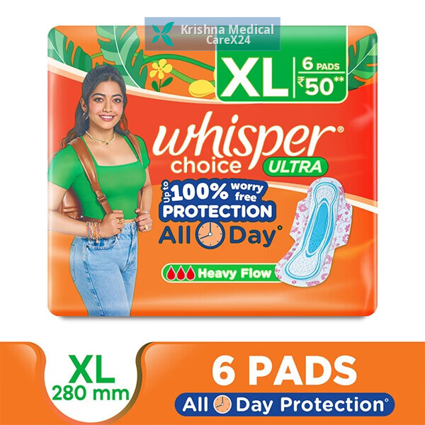 Whisper Choice Ultra Sanitary Pads XL