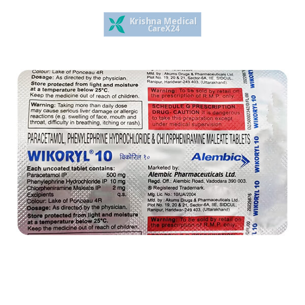 Wikoryl 10 Tablet