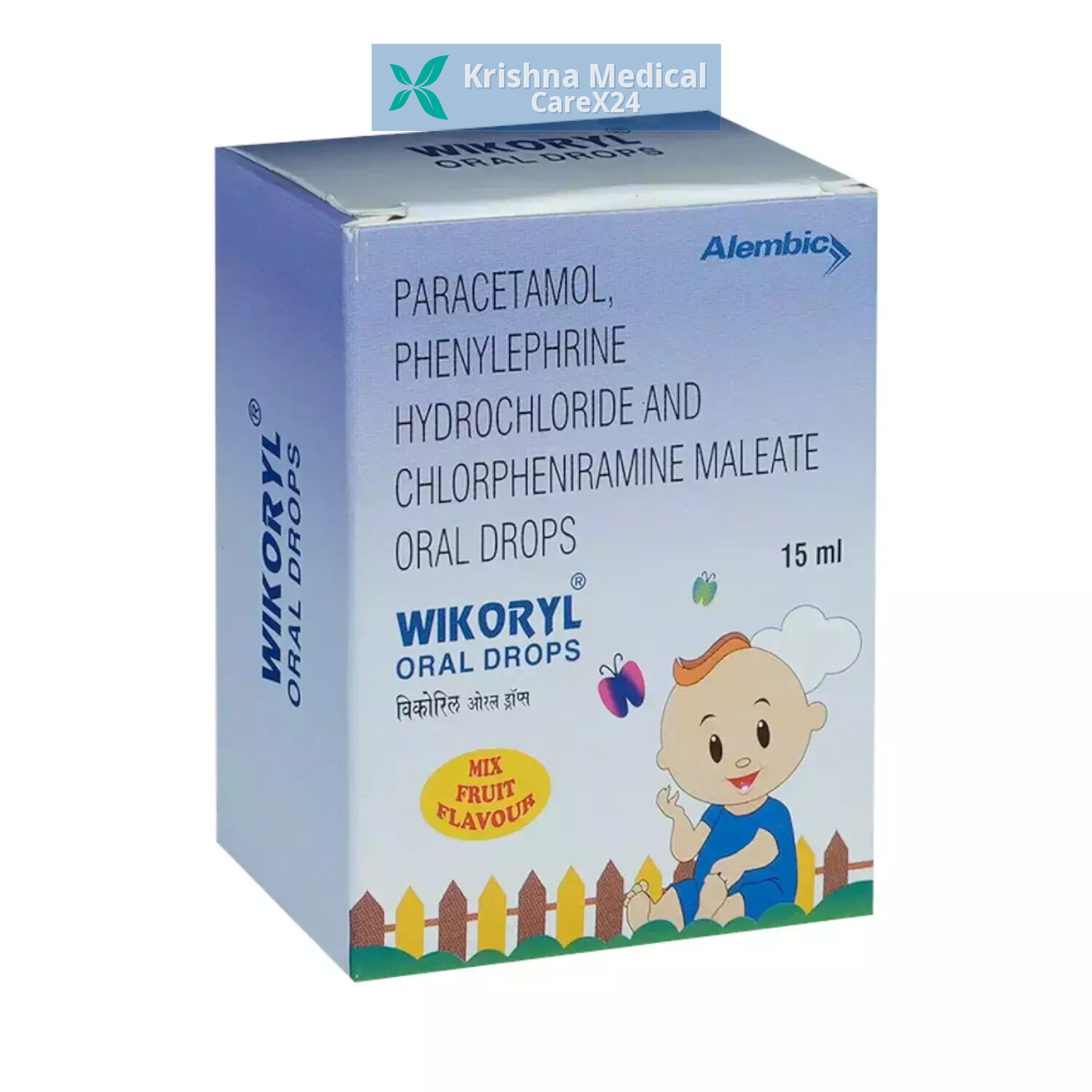 Wikoryl Mix Fruit Oral Drops