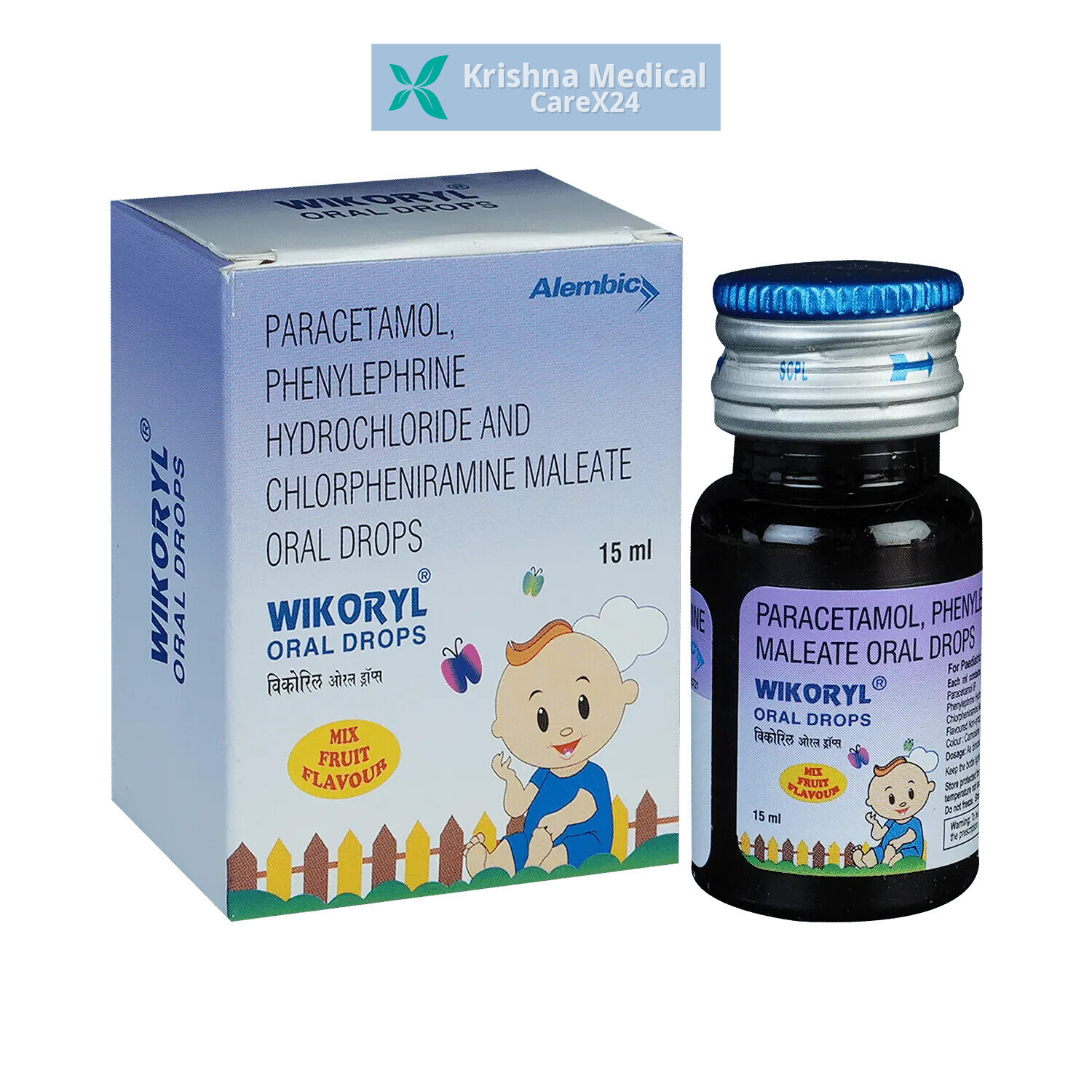 Wikoryl Mix Fruit Oral Drops