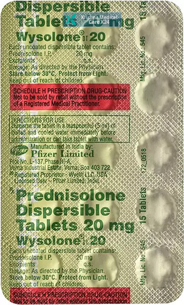 Wysolone DT 20 Tablet