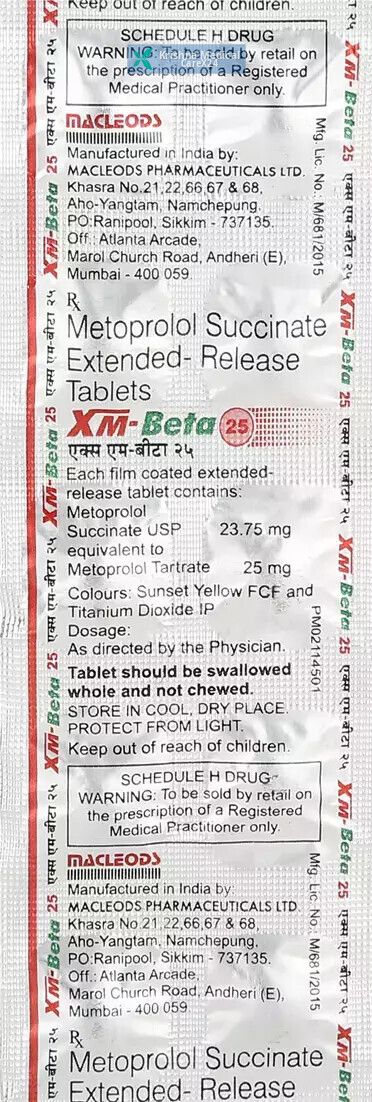 Xm Beta 25 Tablet