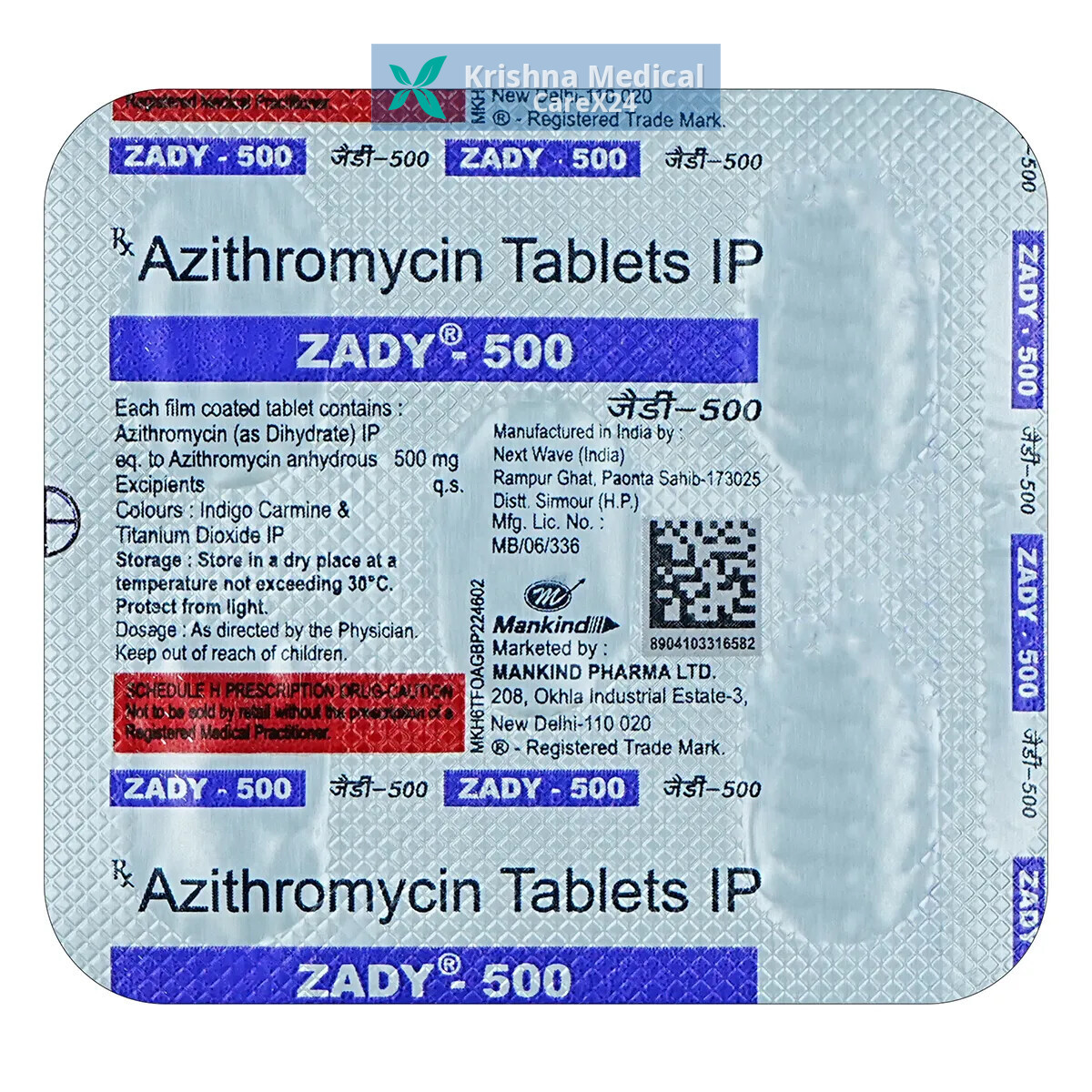 Zady 500 Tablet