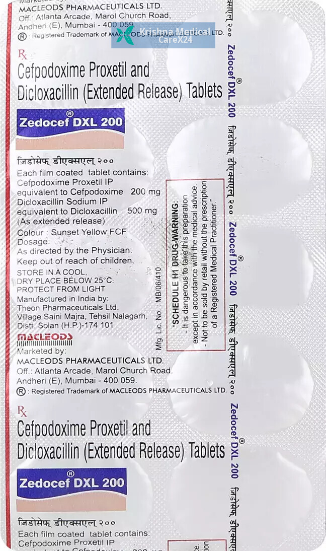 Zedocef DXL 200 Tablet