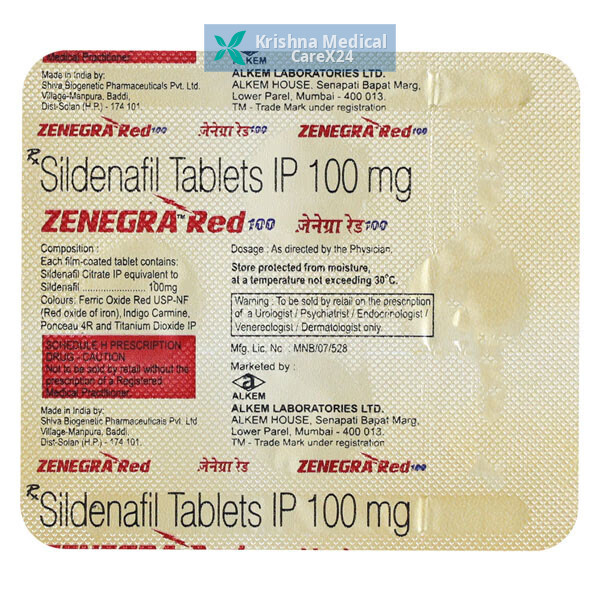 Zenegra Red 100 Tablet