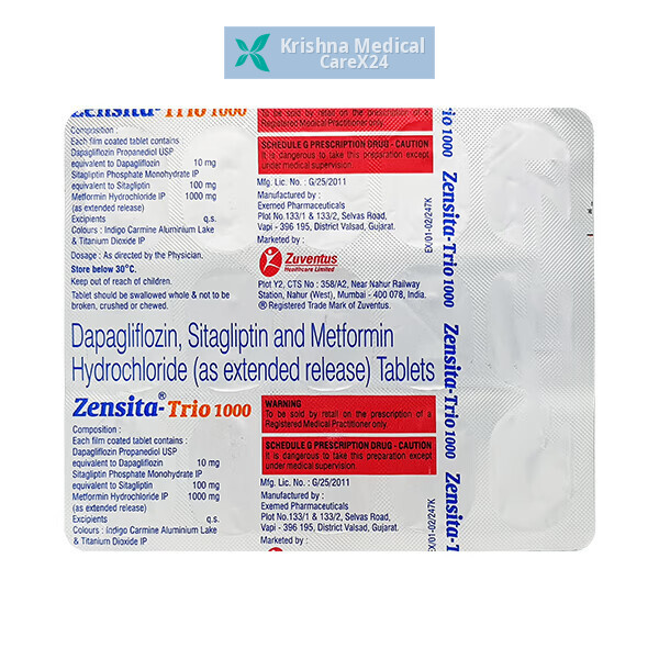 Zensita Trio 1000 Tablet