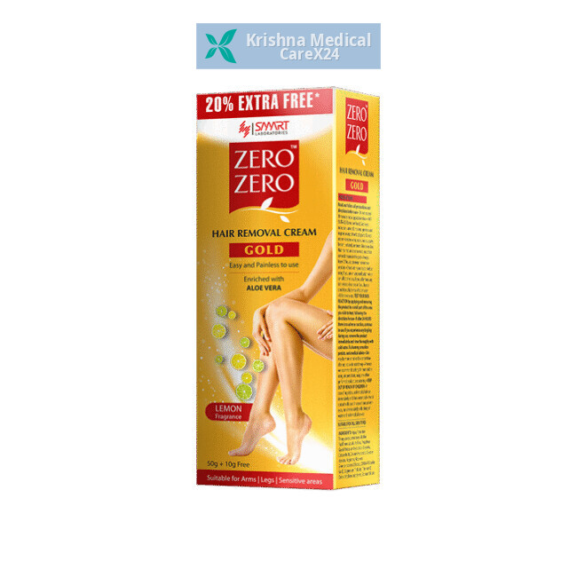 Zero Zero Gold Hair Removal Cream Lemon Fragrance