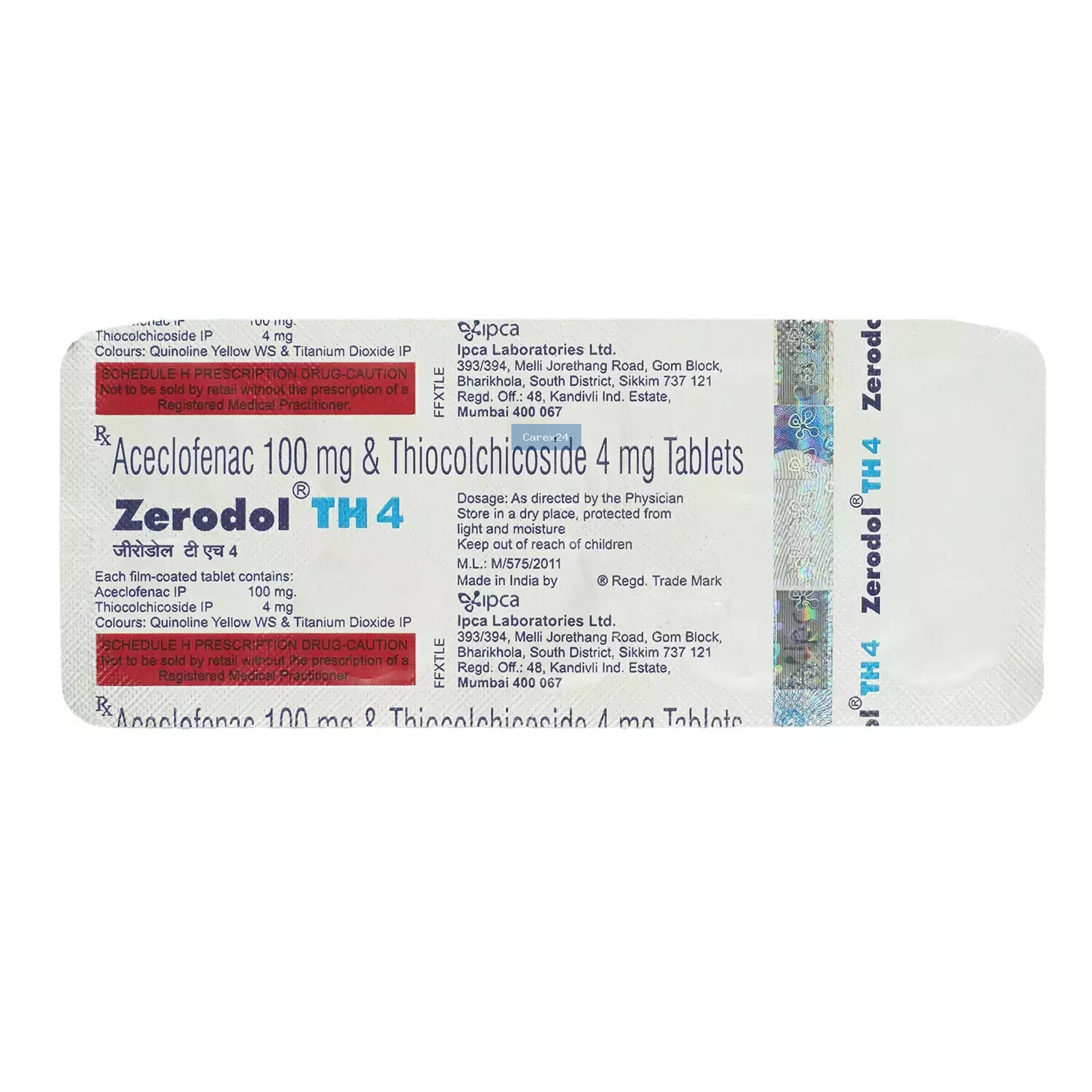 Zerodol TH 4 Tablet