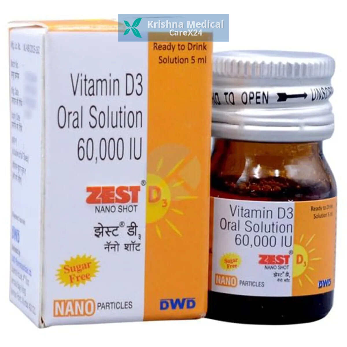Zest D3 Nano Shot Sugar Free Oral Solution