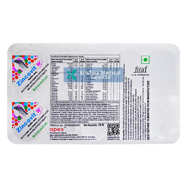 Zincovit W Tablet