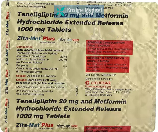 Zita Met Plus 20/1000 Tablet