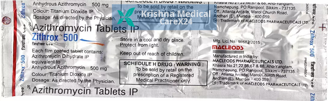 Zithrox 500 Tablet