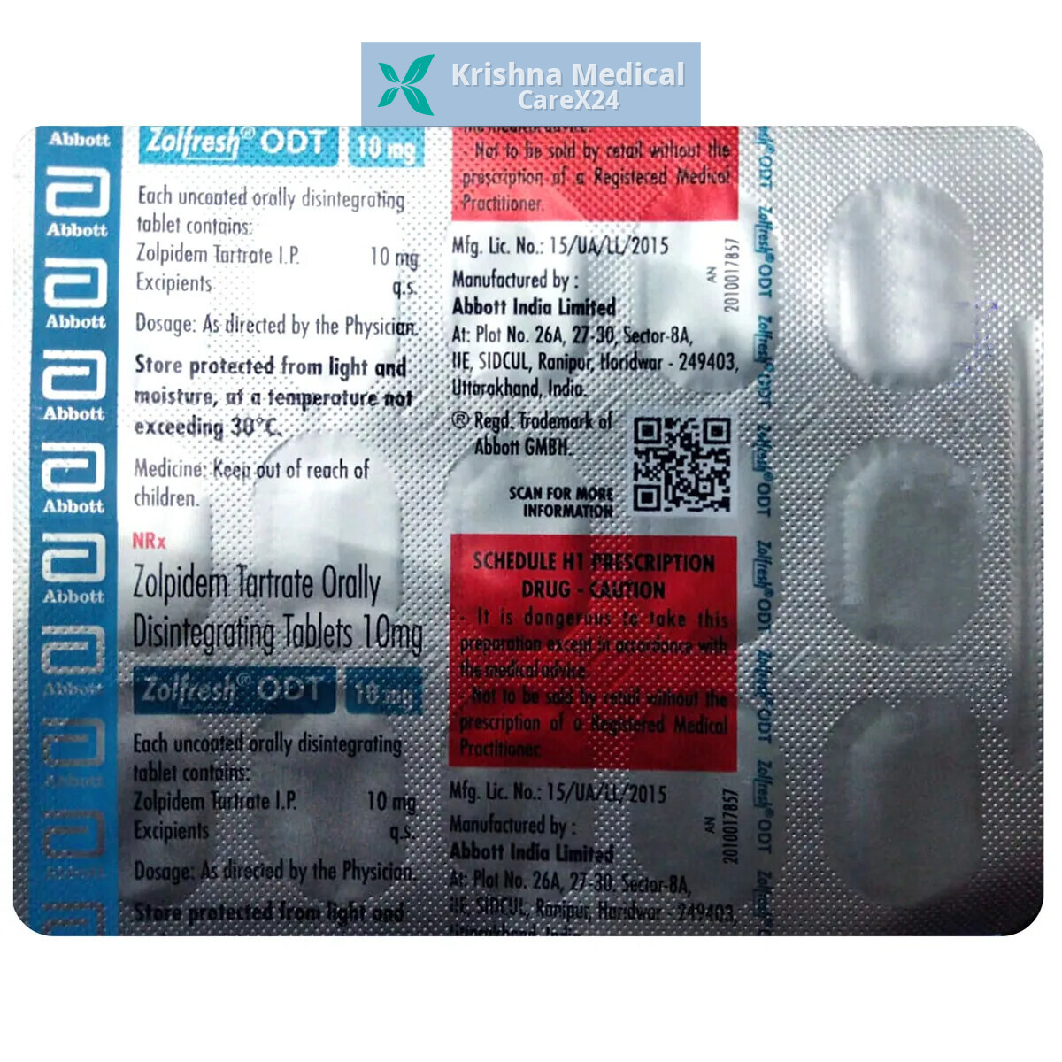 Zolfresh ODT 10 Tablet