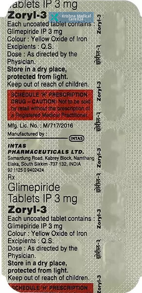 Zoryl 3 Tablet