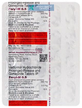 Zoryl M 0.5 Tablet