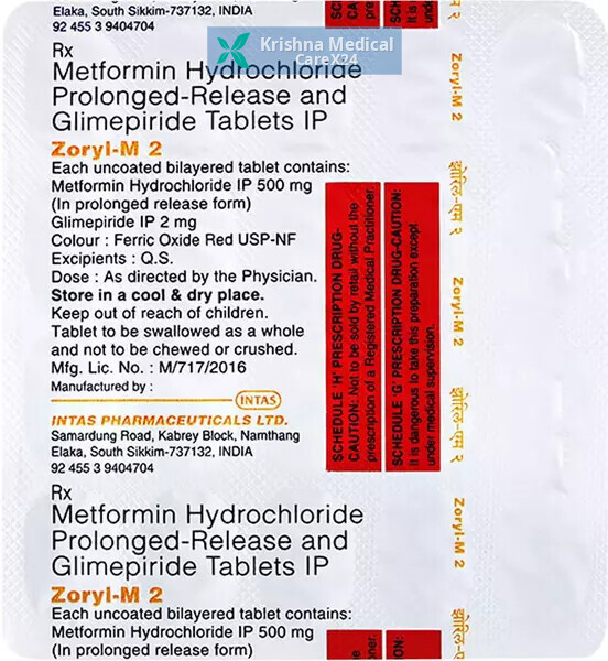 Zoryl M 2 Tablet