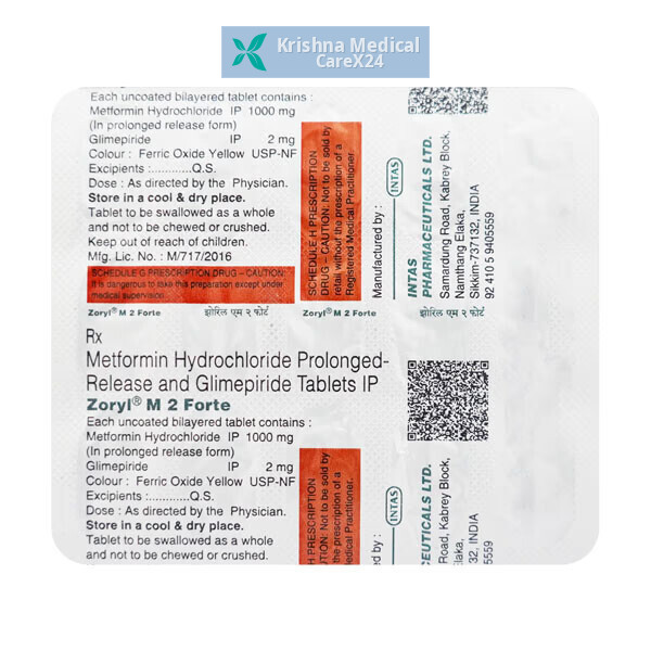 Zoryl M2 Forte Tablet