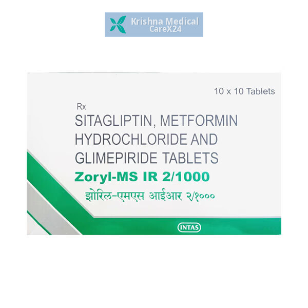 Zoryl MS IR 2/1000 Tablet