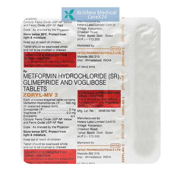 Zoryl MV 2 Tablet