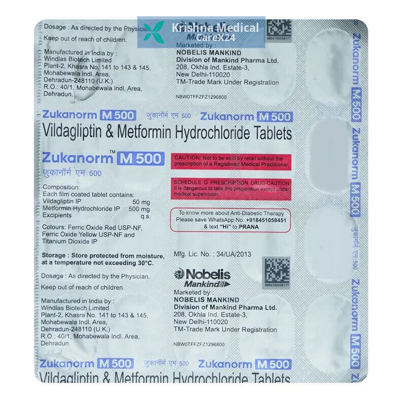 Zukanorm M 500 Tablet