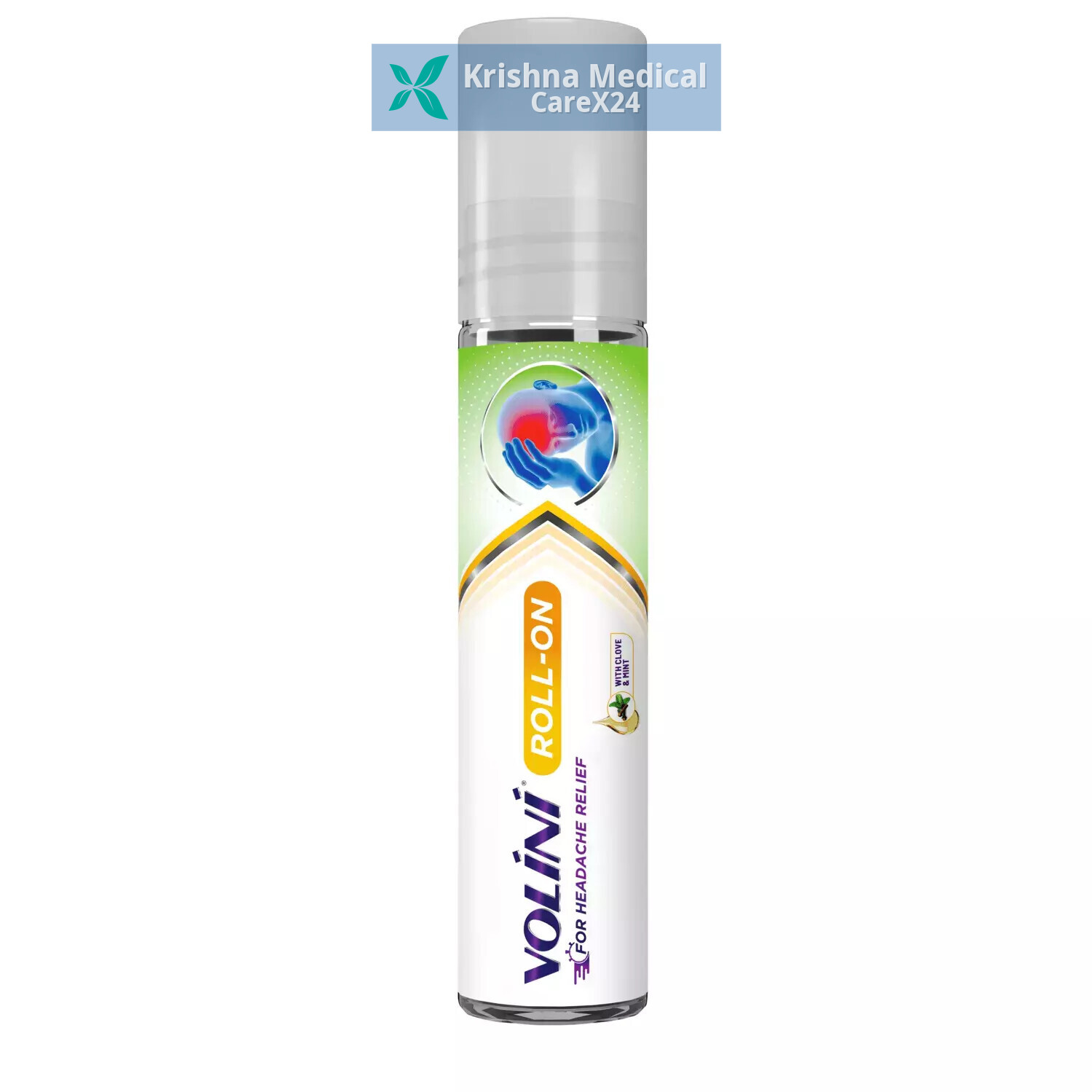 Volini Roll-On For Headache Relief With Clove & Mint