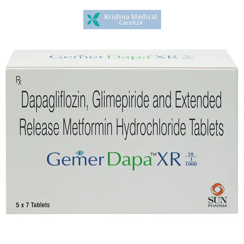 GEMER DAPA XR 10/1/1000 Tablet