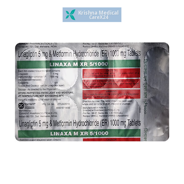 LINAXA M XR 5/1000 Tablet