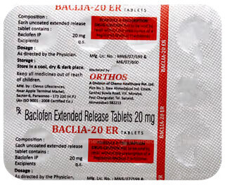 Baclia 20 ER Tablet